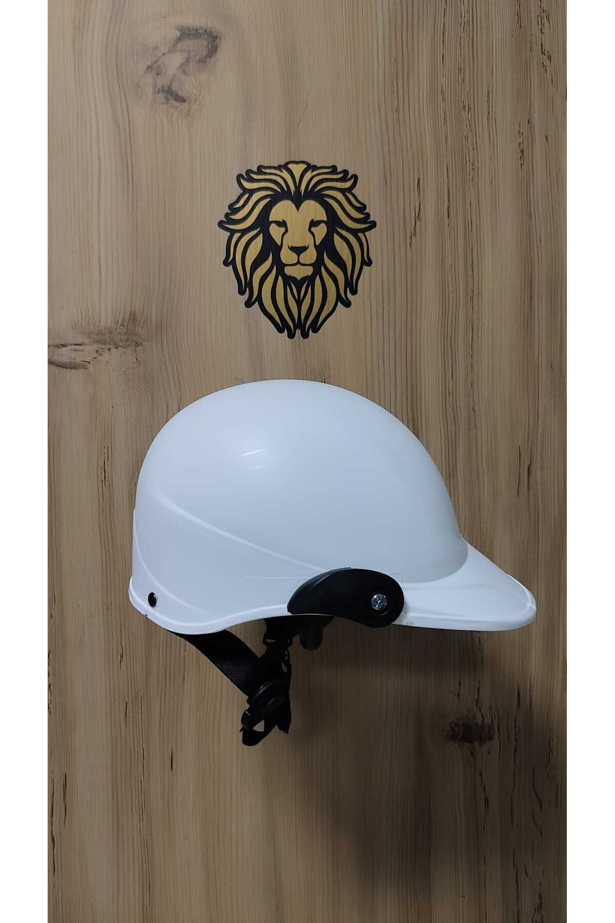 Leos -LEOS MOTOR-JOKEY KASK-CAMSIZ MODEL-BEYAZ RENK-YERLİ ÜRETİM-