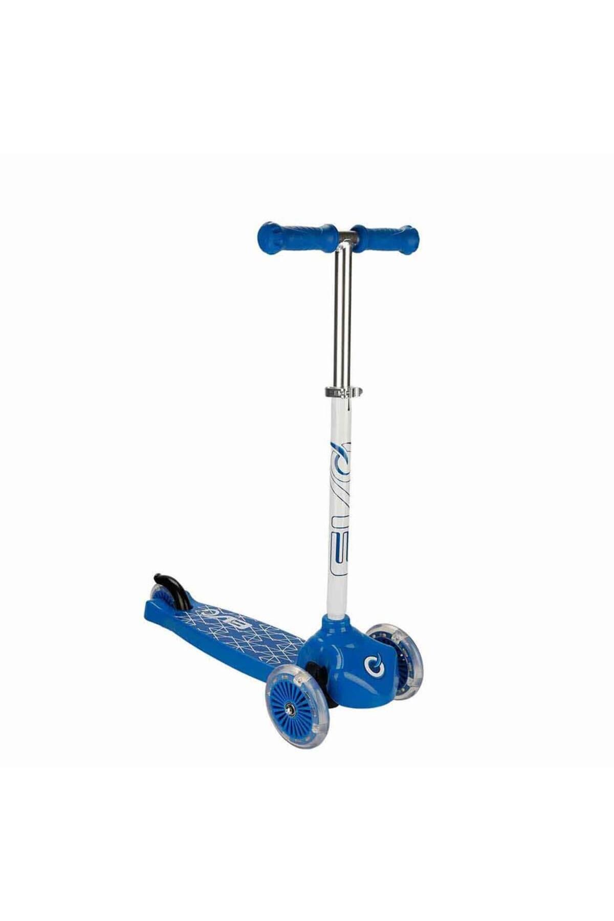 Skygo Evo Işıklı 3 Tekerlekli Mavi Scooter