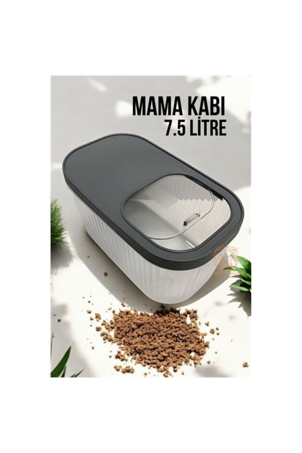 Skygo Kedi ve Köpek Mama Saklama Kabı Sürgülü Kapaklı 7.5 Litre