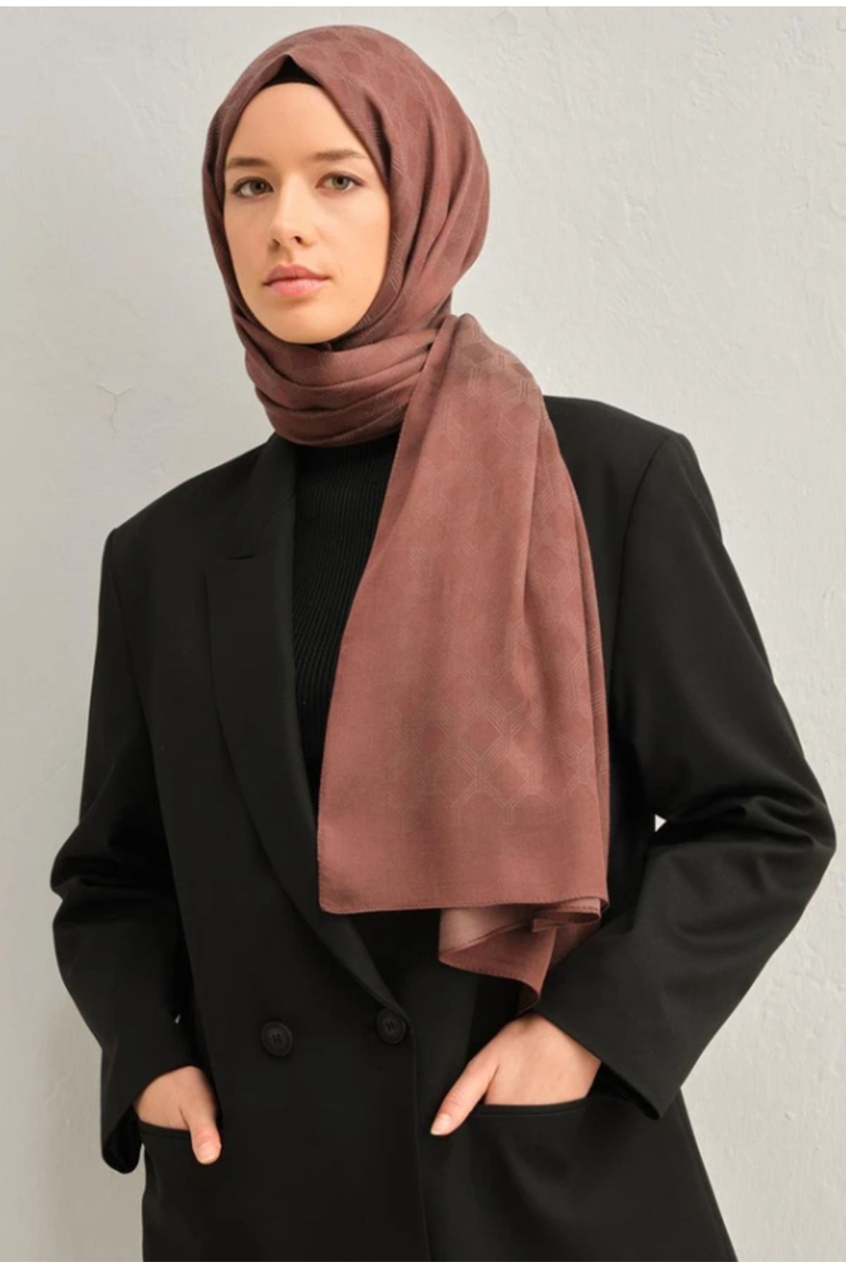 Armine Trend Lyon Şal 1-246708 Kahverengi