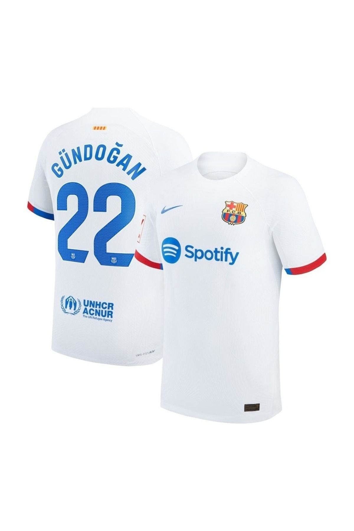 FRAGOLA F.c B.a.r.c.e.l.o.n 2023/24 İlkay Gündoğan Beyaz Deplasman Forması