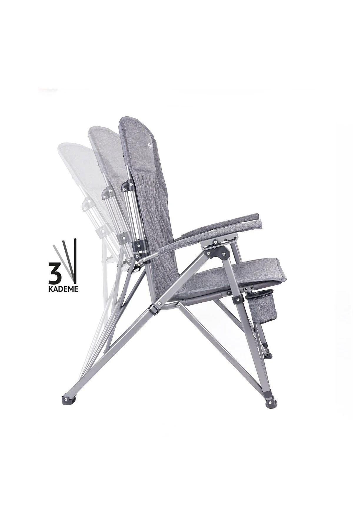 Orcamp Trono 3 Kademeli Kamp Sandalyesi İkili Set