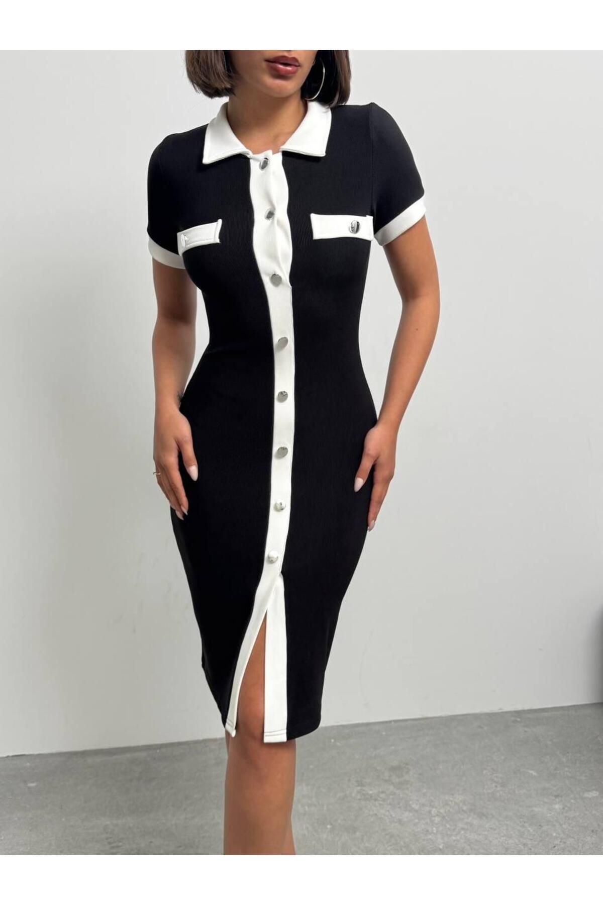 fhk atelier Likralı Elbise Tunik Ottoman