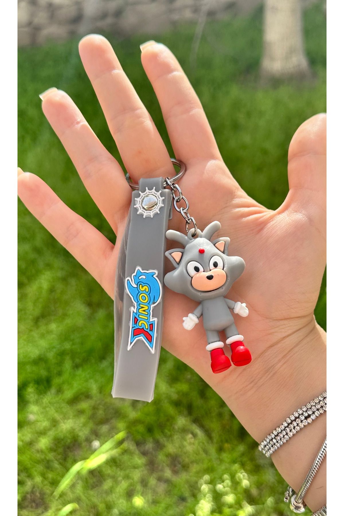 AYZENA 3D Yumuşak Silikon Sonic Ve Arkadaşları Tekli Anahtarlık