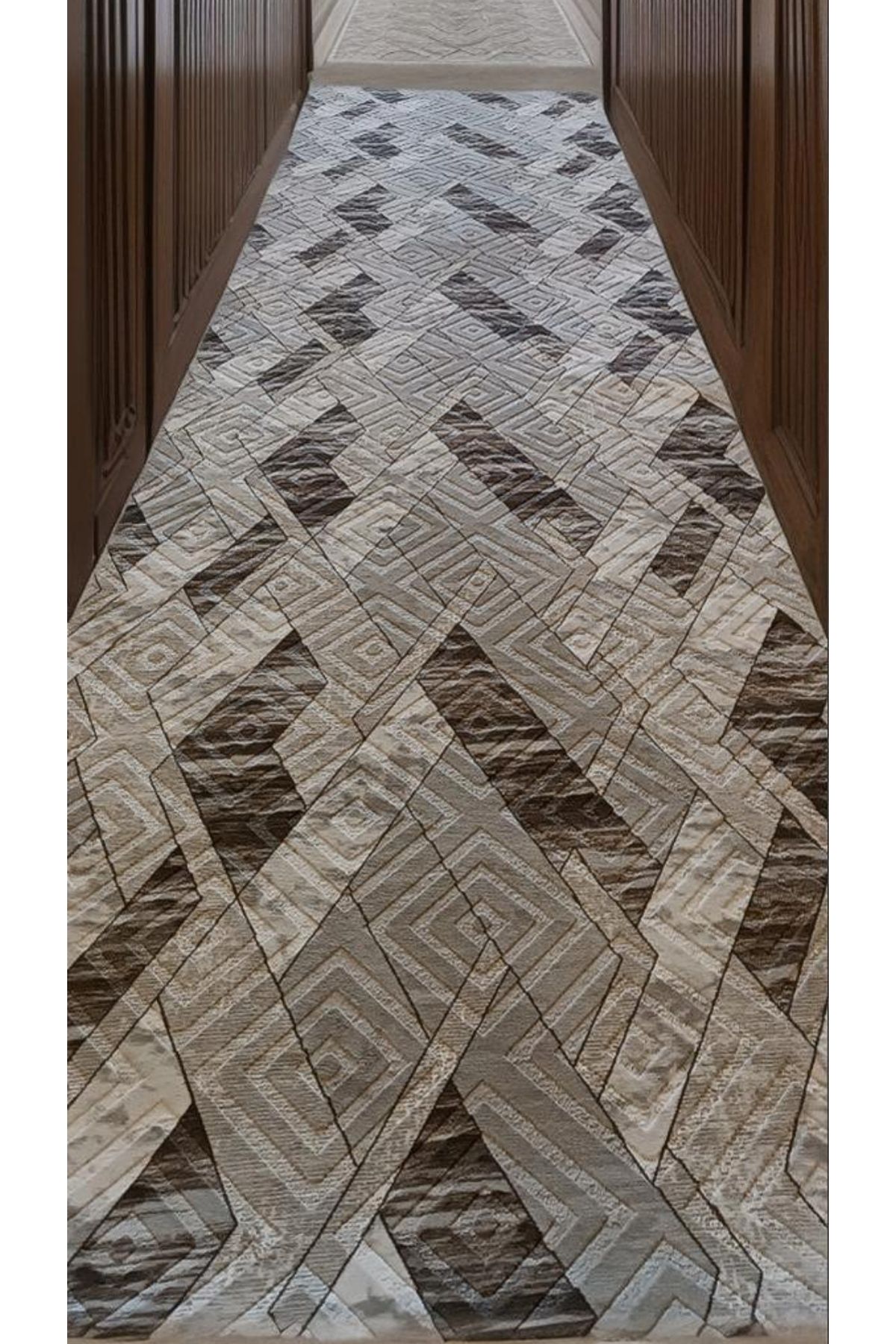 SARIÇİÇEK home Kaymaz Taban Oda Salon Mutfak Koridor Halı Yoluk Modern desn-kahve