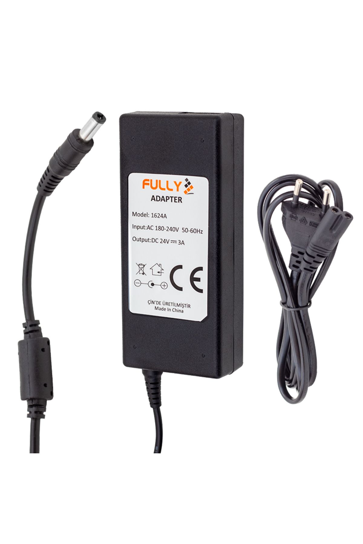 Mulvix Mullxmd Xdn01 O-1624A 24 Volt - 3 Amper 5.5*2.5 Uçlu Plastik Kasa Masaüstü Adaptör (Muul)