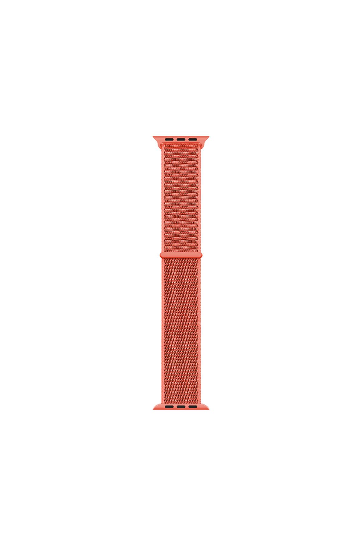 Mergetech Watch 40mm Kordon Band-03 Serisi Hasır Strap Kayış-Nectarine