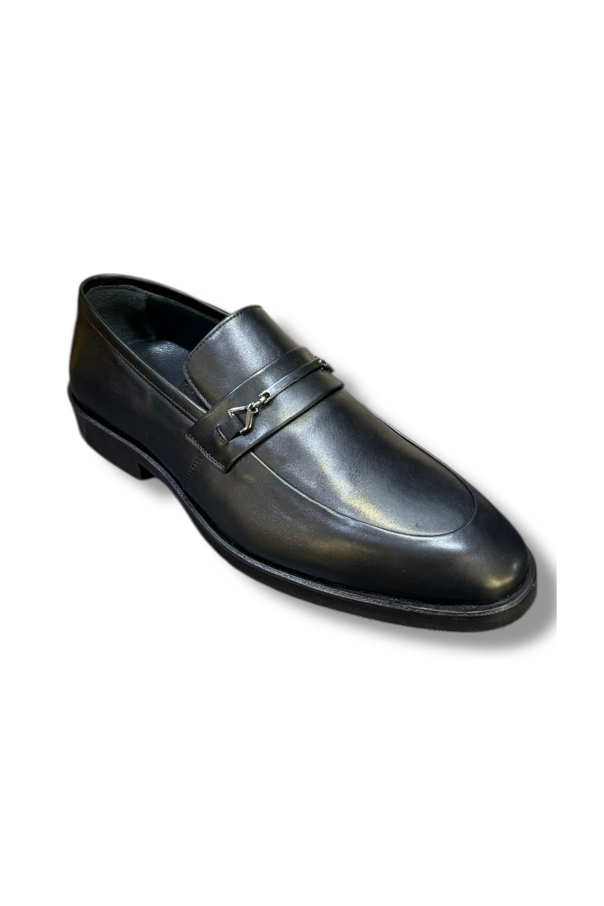 İdeal Fermend 070 Erkek Eva Taban Hakiki Deri Tokalı Çok Rahat Modern Klasik Loafer Ayakkabı