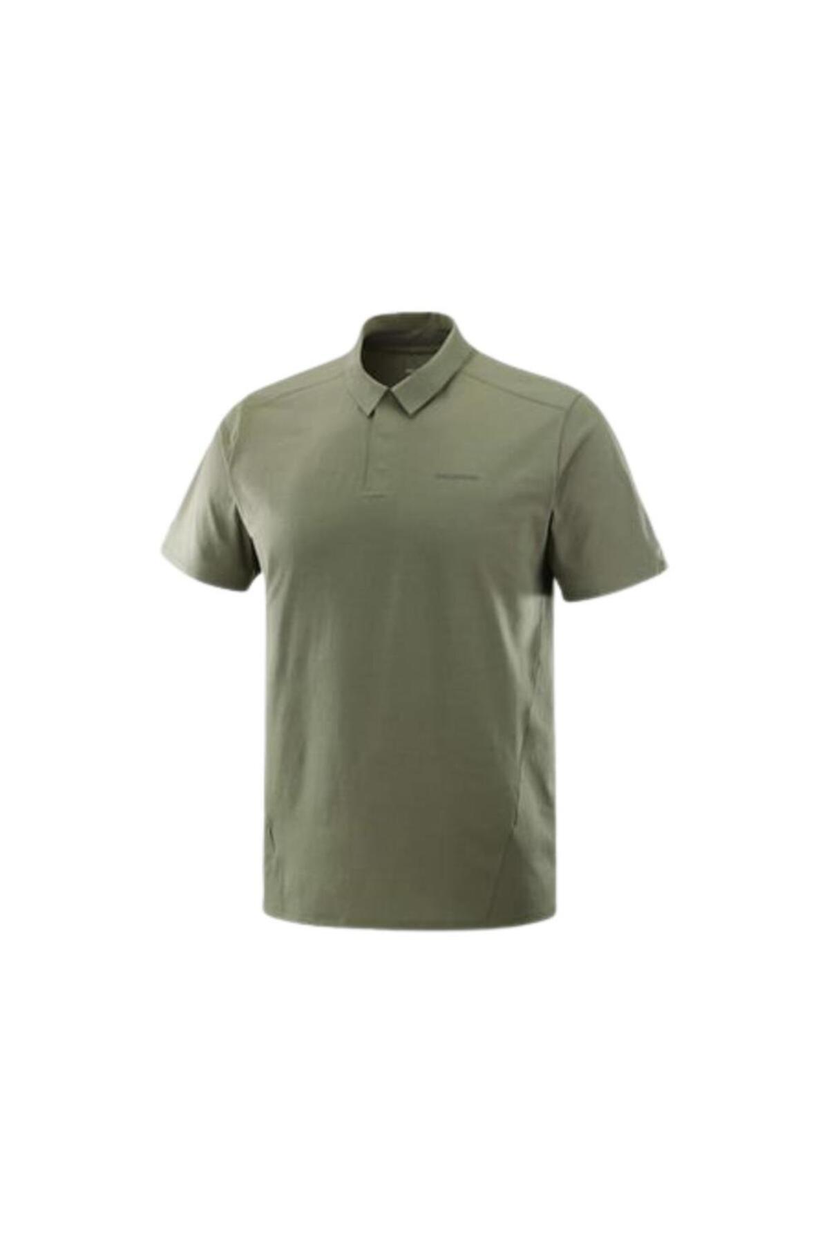 تی شرت مردانه TRACKLINE POLO طرح برگ انگور LC2439300 سالومون پولوشرت Salomon
