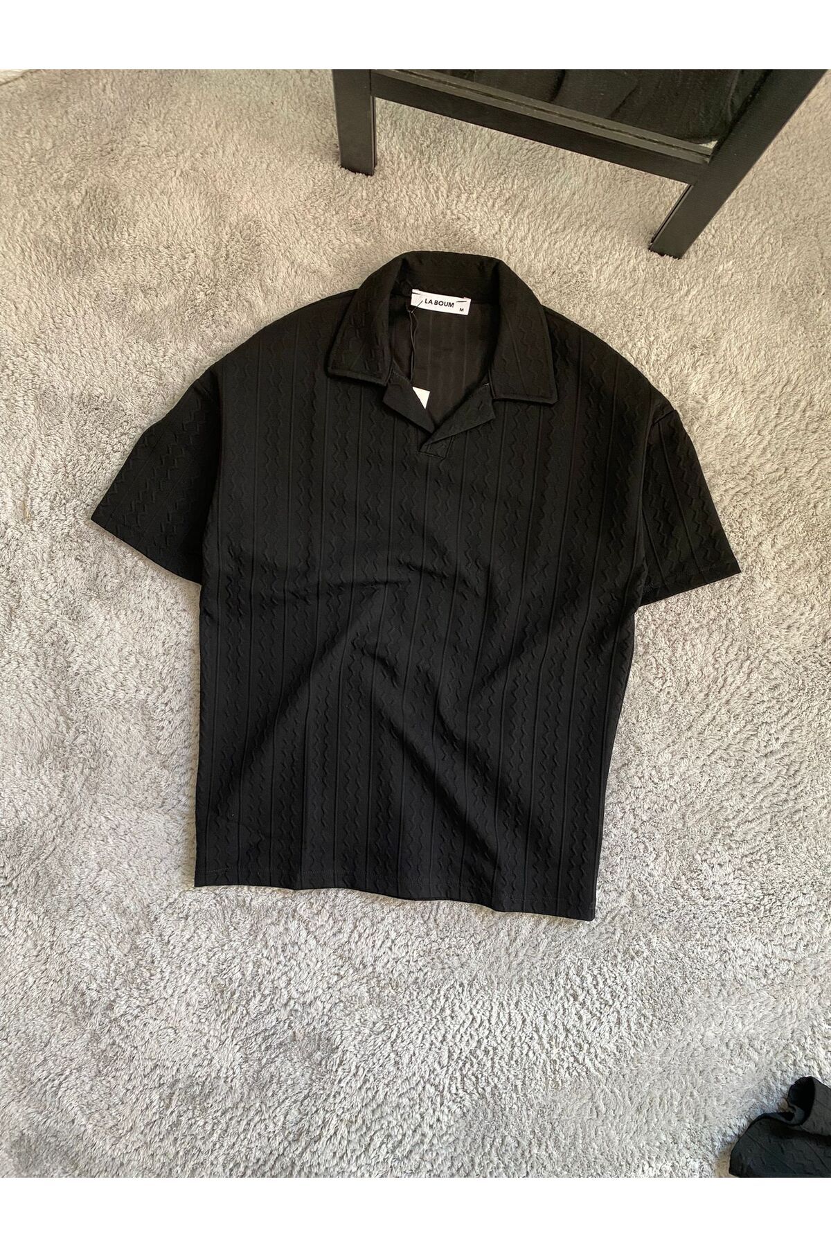 MODA KENDİNDEN DESENLİ TRİKO T-SHIRT