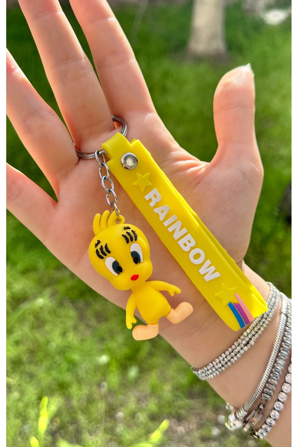 AYZENA 3D Yumuşak Silikon Tweety Anahtarlık