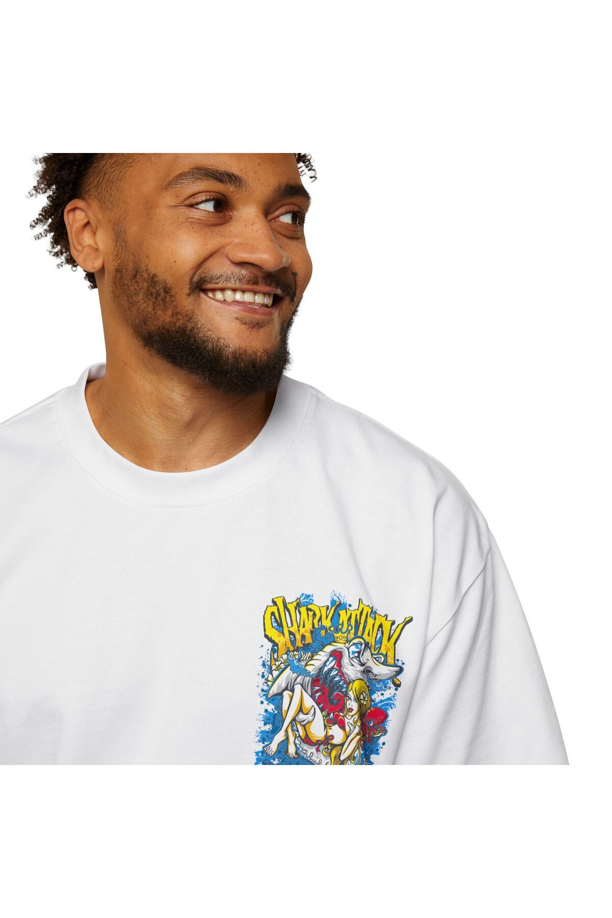 Etoile Studio Pamuk Oversize Tişört – Nefes Alan Kumaş shark talk