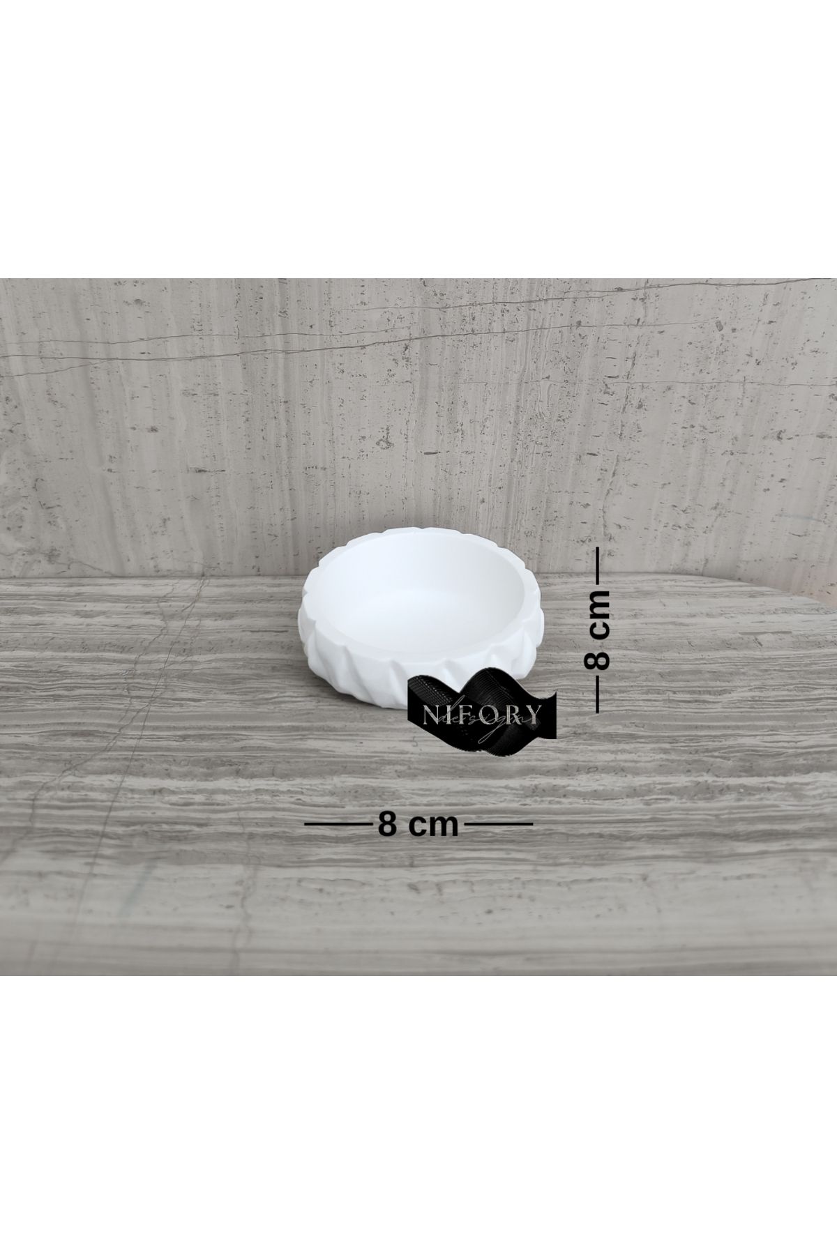 Nifory 520-N0270 Dekoratif Beton Sunum Aksesuar Set Beton Biblo Organizer Takımı Çok Amaçlı Dekoratif Set