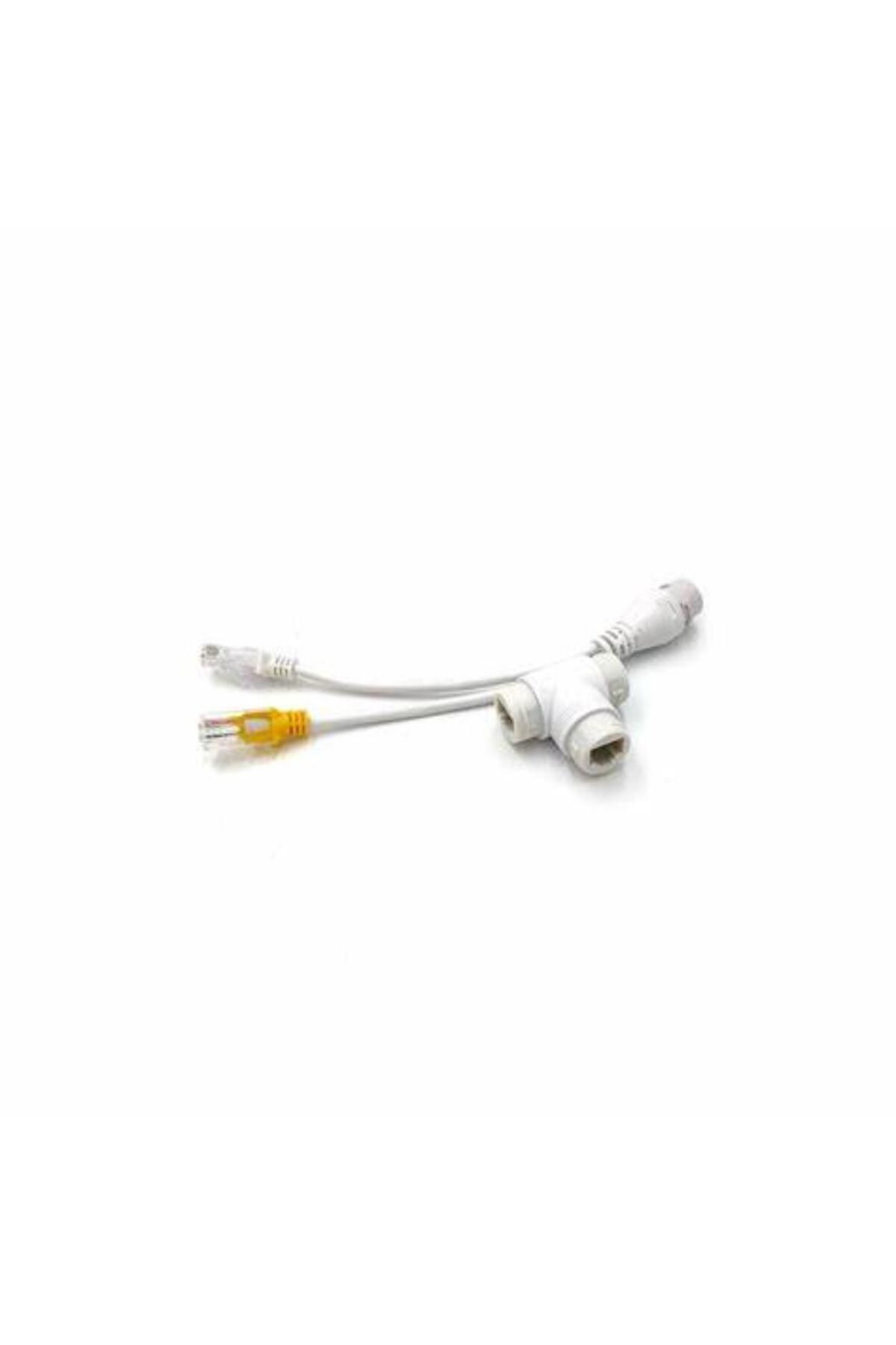 ONS PoE T Adaptör Splitter | RJ45 Ethernet + DC Güç Ayırıcı | IP Kamera ve Ağ Cihazları İçin
