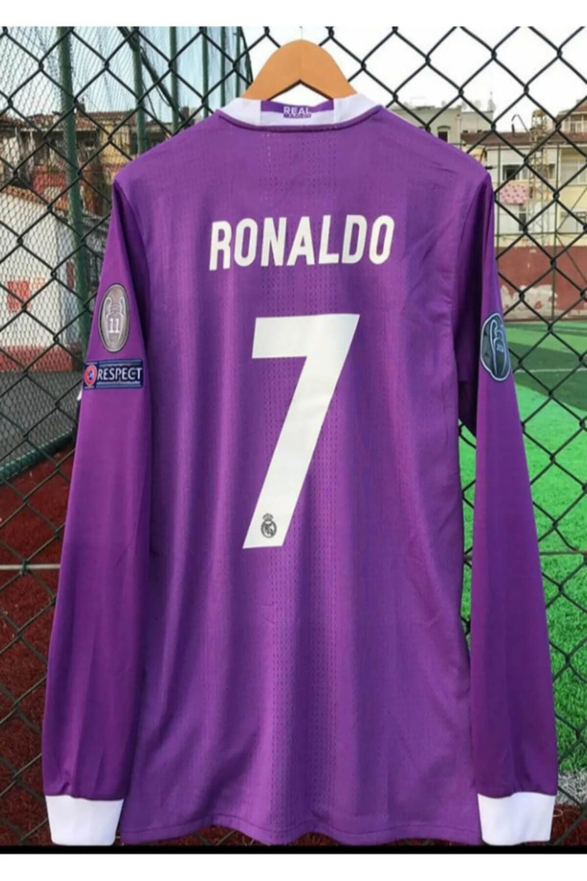 DAYIBALI DÜKKAN DAYIBALI RM Ronaldo 2017 Cardiff Finali Uzun Kol Mor Nostalji Forması