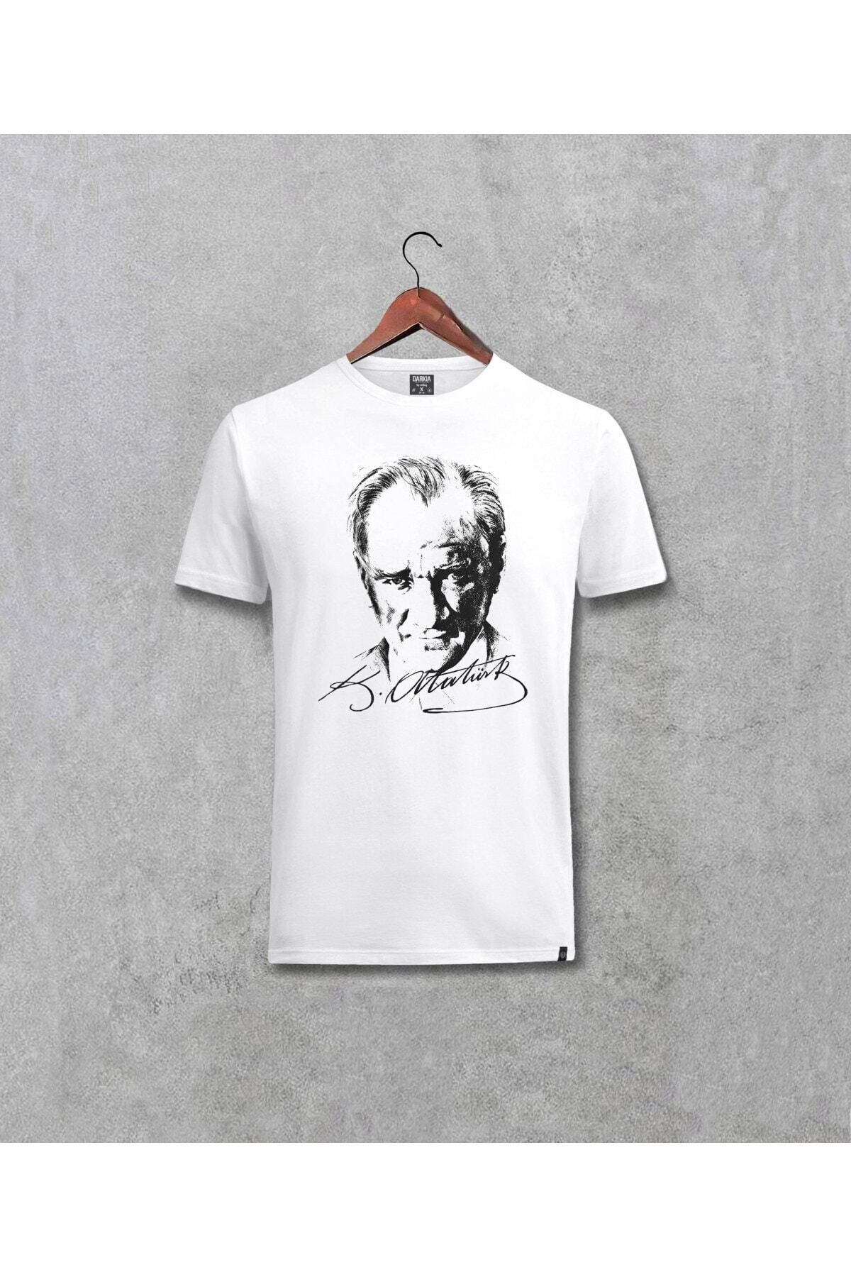 Pisa Art Mustafa Kemal Atatürk Tasarımı Baskılı T-Shirt