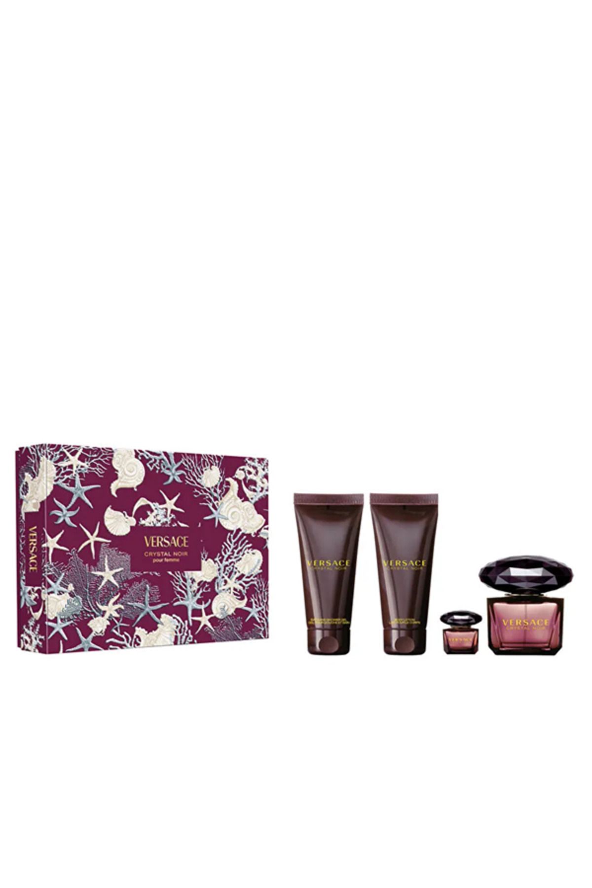 Versace Crystal Noir EDP Spring Set 25 90 ML BL100 ML Shower Gel 100 ML GWP5 ML