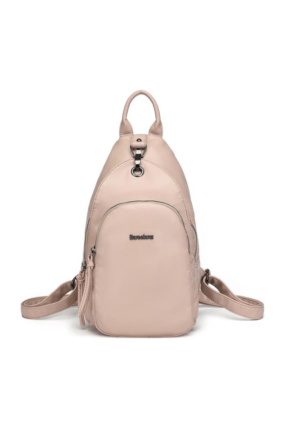 SMART BAGS BARCELONA YIKAMA DERİ KÜÇÜK BOY KADIN SIRT ÇANTASI