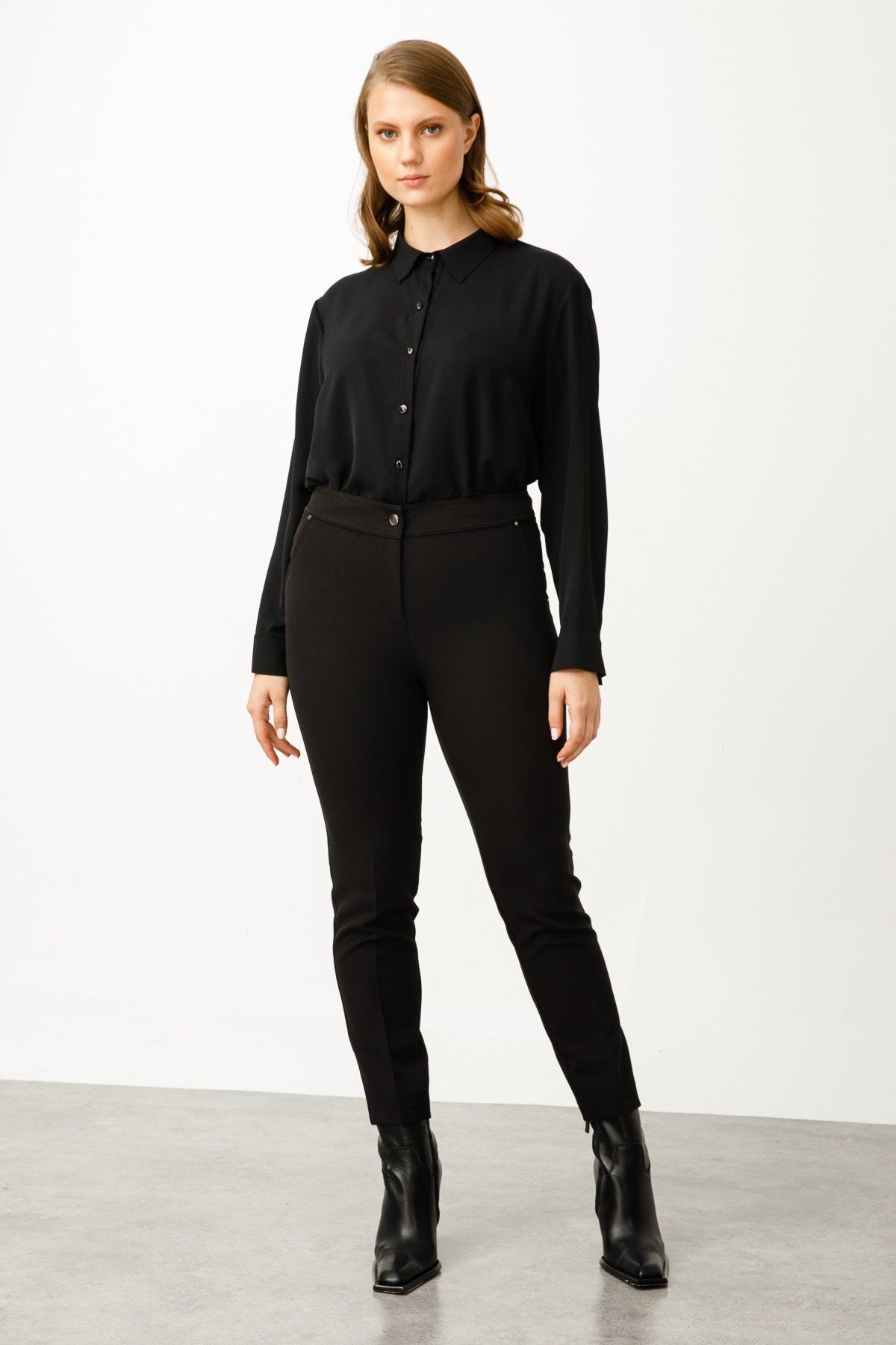 Gilda 3517 GİLDA YAN CEP DAR PAÇA PANTOLON