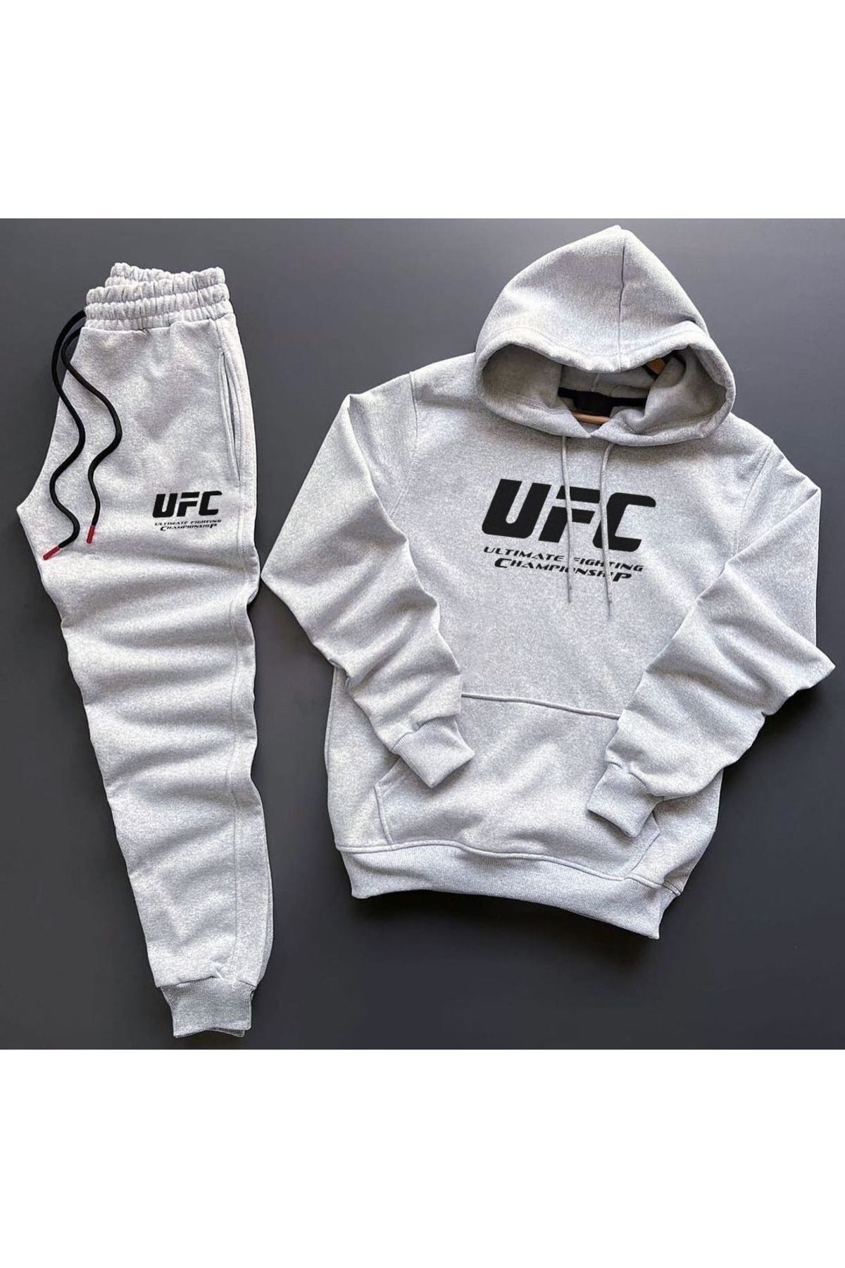 Pisa Art UFC Kanguru Sweatshirt Hoodie + Eşofman Kombin