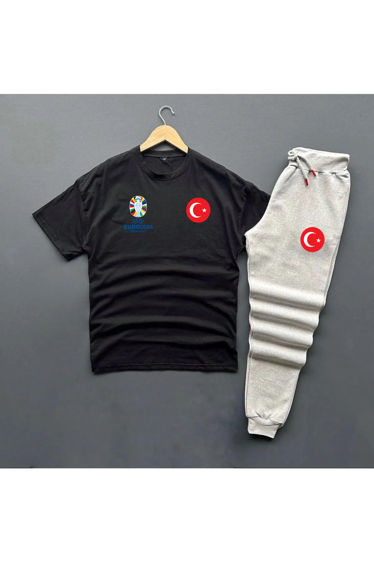 Pisa Art Milli Takım Euro 2024 Özel Tasarım Eşofman Altı-tshirt Kombini