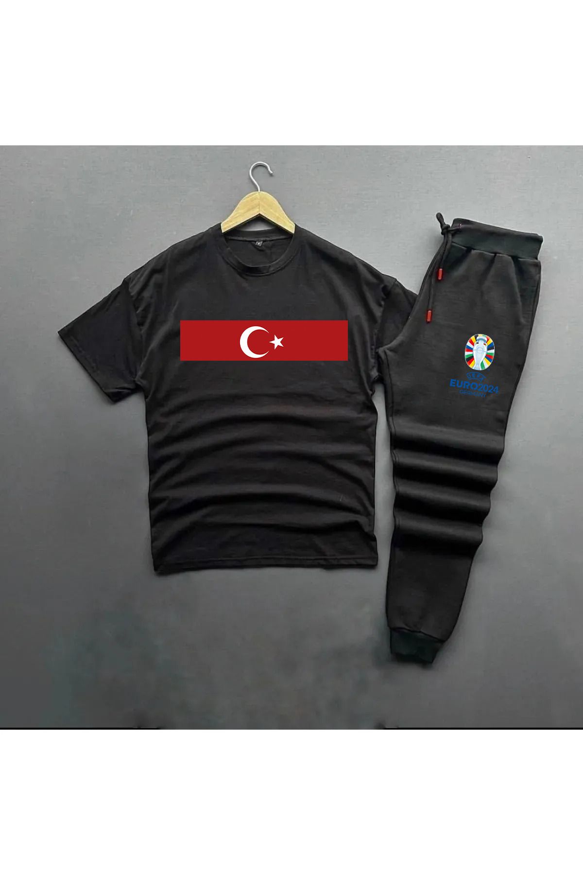 Pisa Art Milli Takım Euro 2024 Özel Tasarım Eşofman Altı-tshirt Kombini