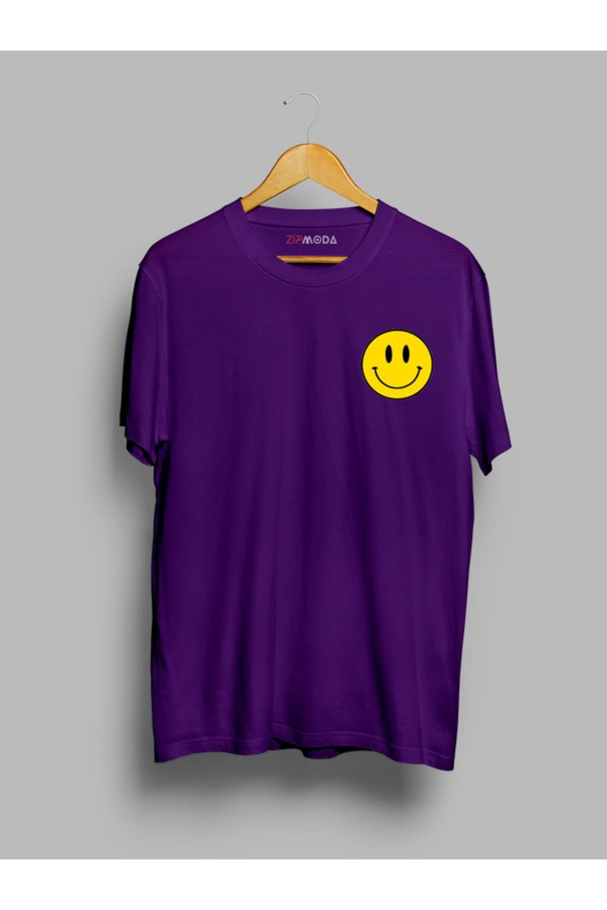 Pisa Art Oversize Smile Tasarım Baskılı Tişört