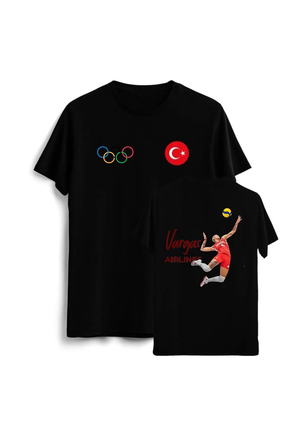 Pisa Art Vargas Airlines Oversize Tasarımlı Unisex Çocuk ve Yetişkin T-Shirt