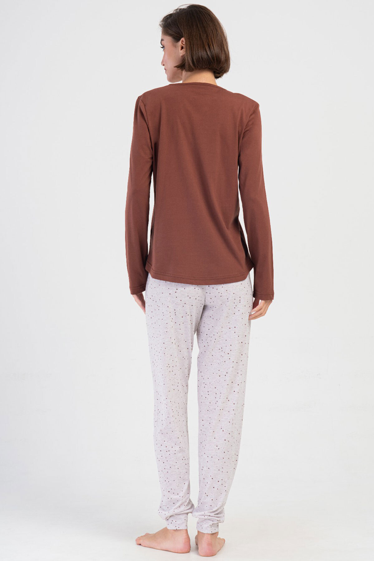 VİENETTA-Women's Long Sleeve Pajama Set, 403224 4