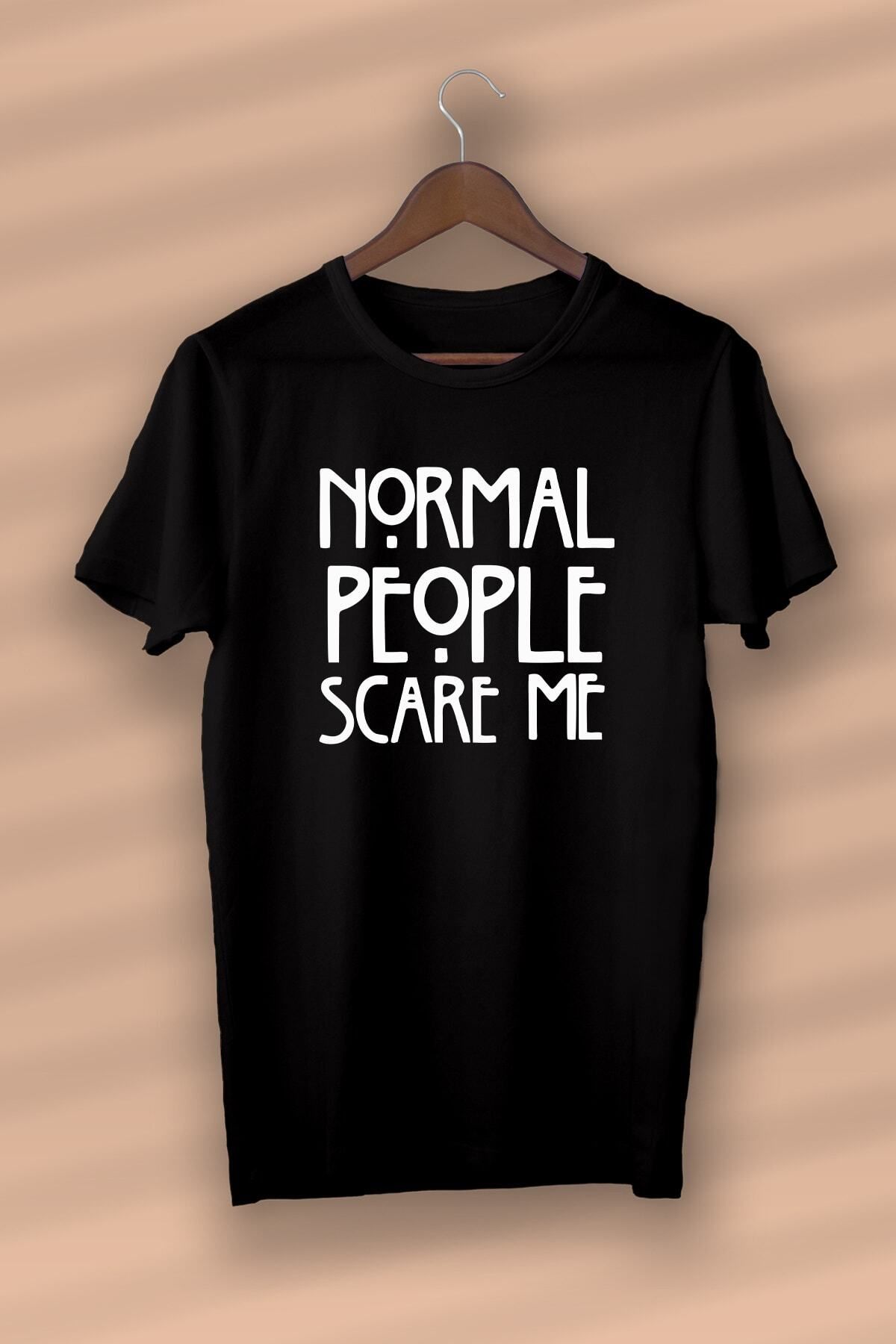 Pisa Art American-horror-story Baskılı Organik Pamuk Siyah Unisex - Kadın - Erkek - T-shirt