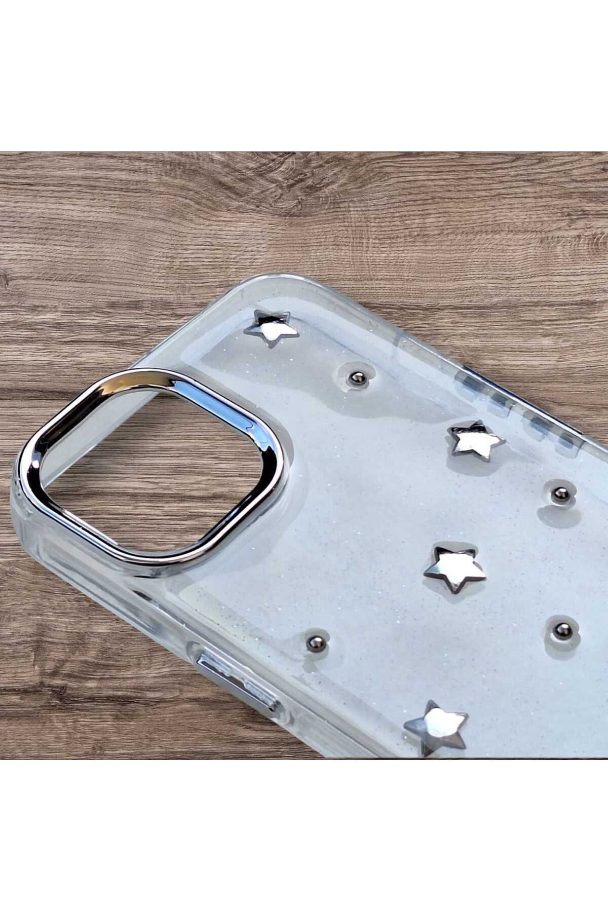 Goktugaksesuar Apple Iphone 15 Pro Kiraz Desenli Lüks Silikon Kılıf