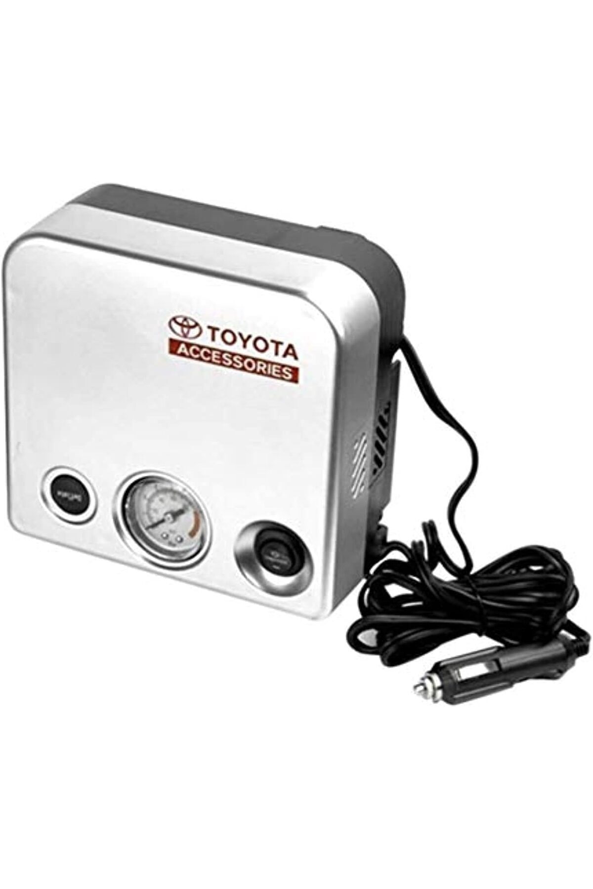 منفاخ تويوتا لكفرات السيارات و الدراجات ضاغط الهواء يعمل عن طريق ولاعة السجائر بالسيارة