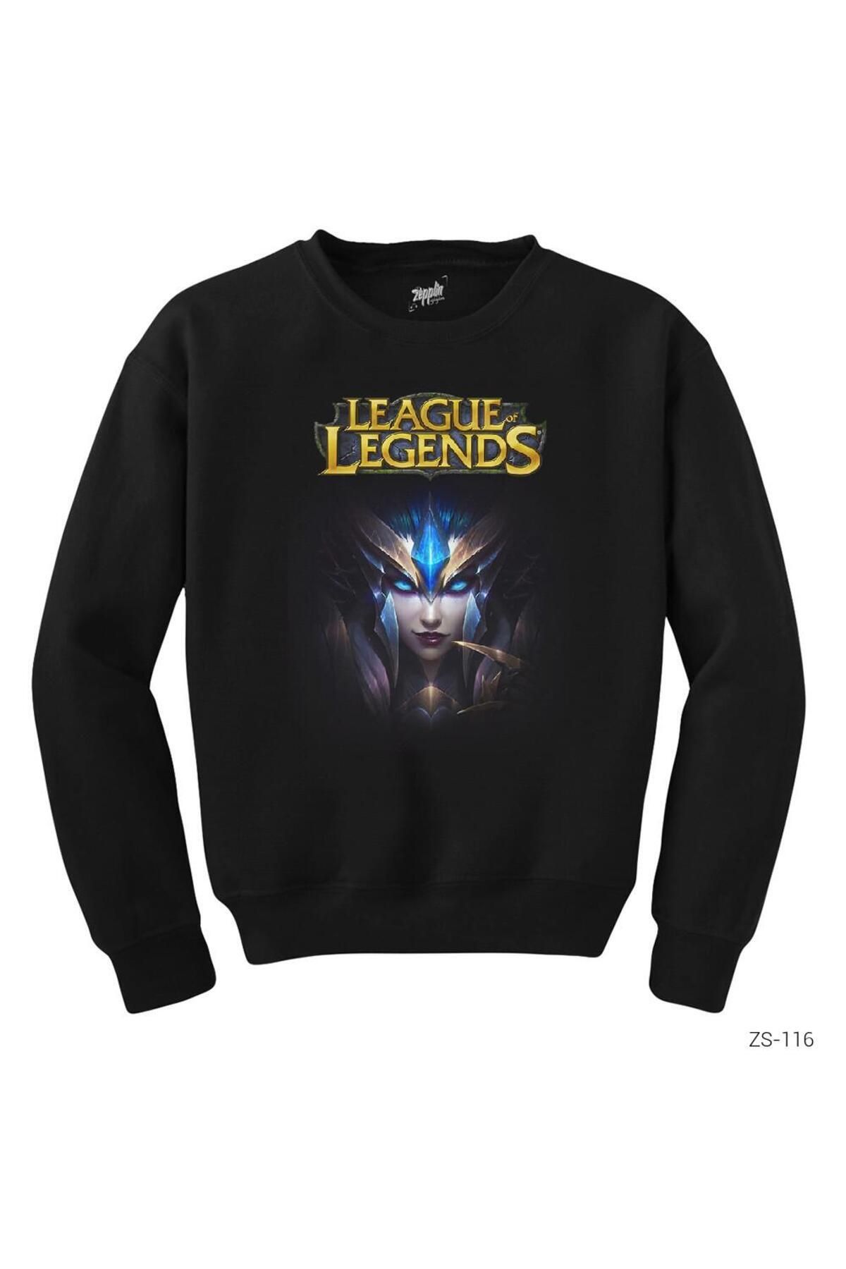Pisa Art LoL Cute Siyah Sweatshirt