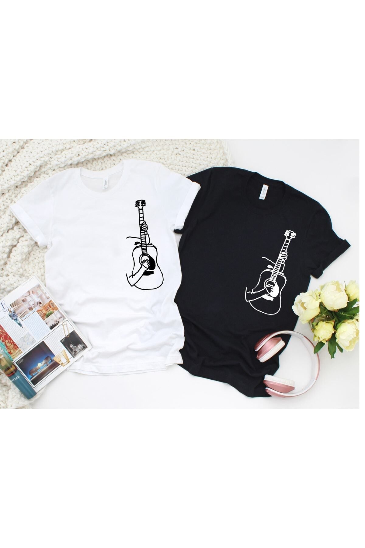 Pisa Art 2'li Gitar / Müzik / Müzisyen Tshirt