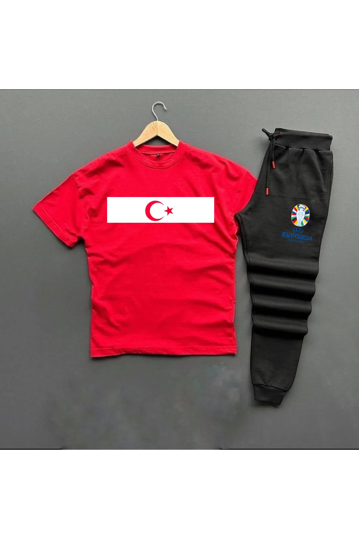 Pisa Art Milli Takım Euro 2024 Özel Tasarım Eşofman Altı-tshirt Kombini