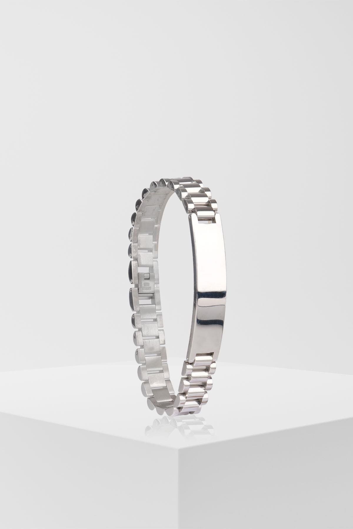 WATCHOFROYAL ELROY SILVER ÇELİK BİLEKLİK