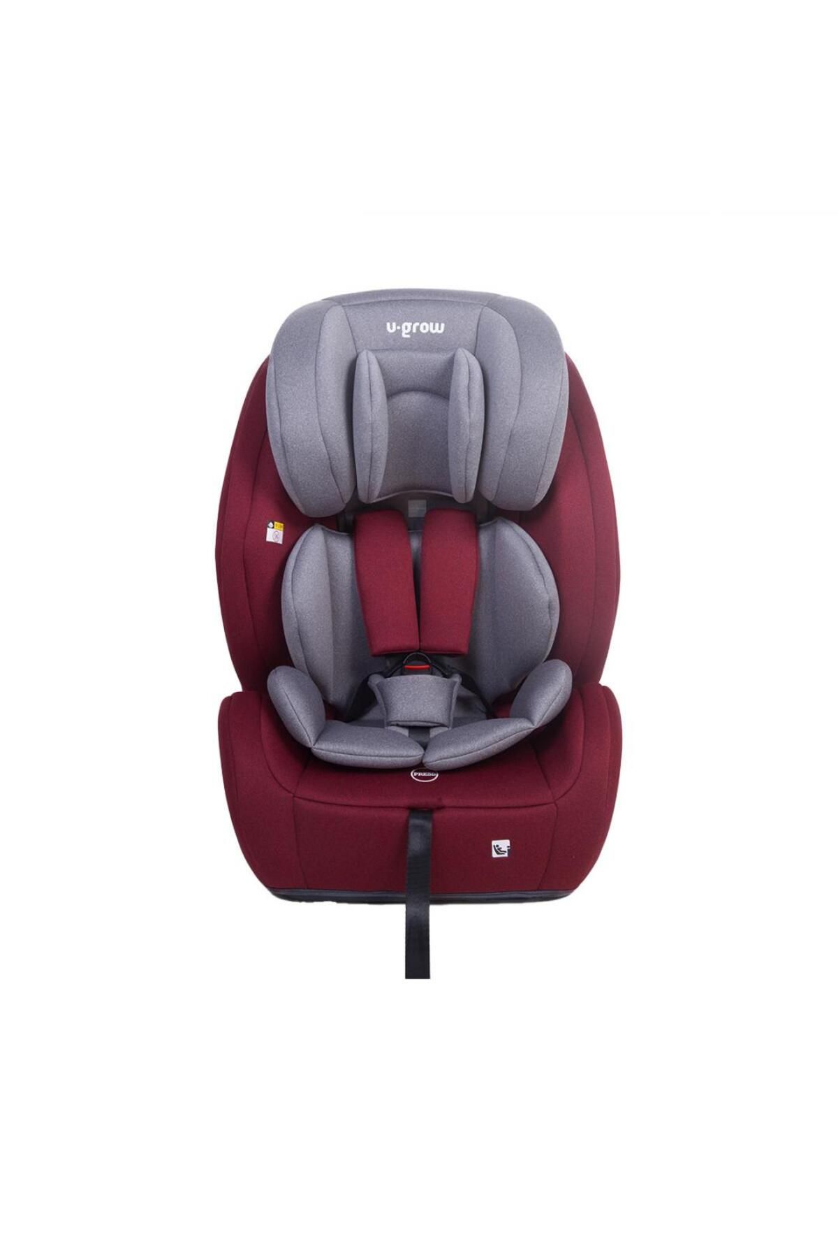 U-Grow Scaun Auto76-150cm, Cu Sistem Isofix/cordon Superior, Roșu - One Size
