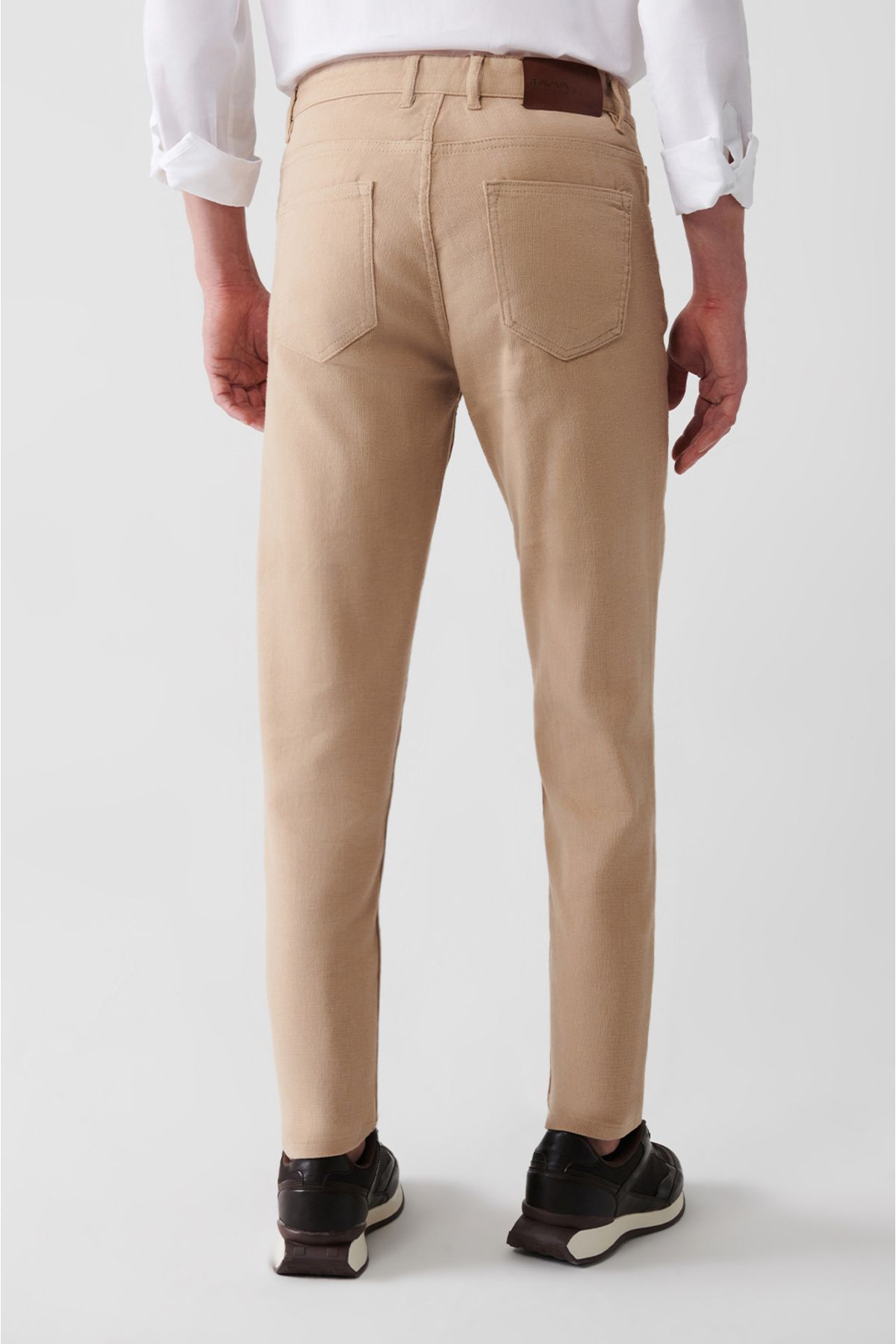 Avva-Mink Dobby Flexible 5-Taschen-Hose für Herren A31y3024 4