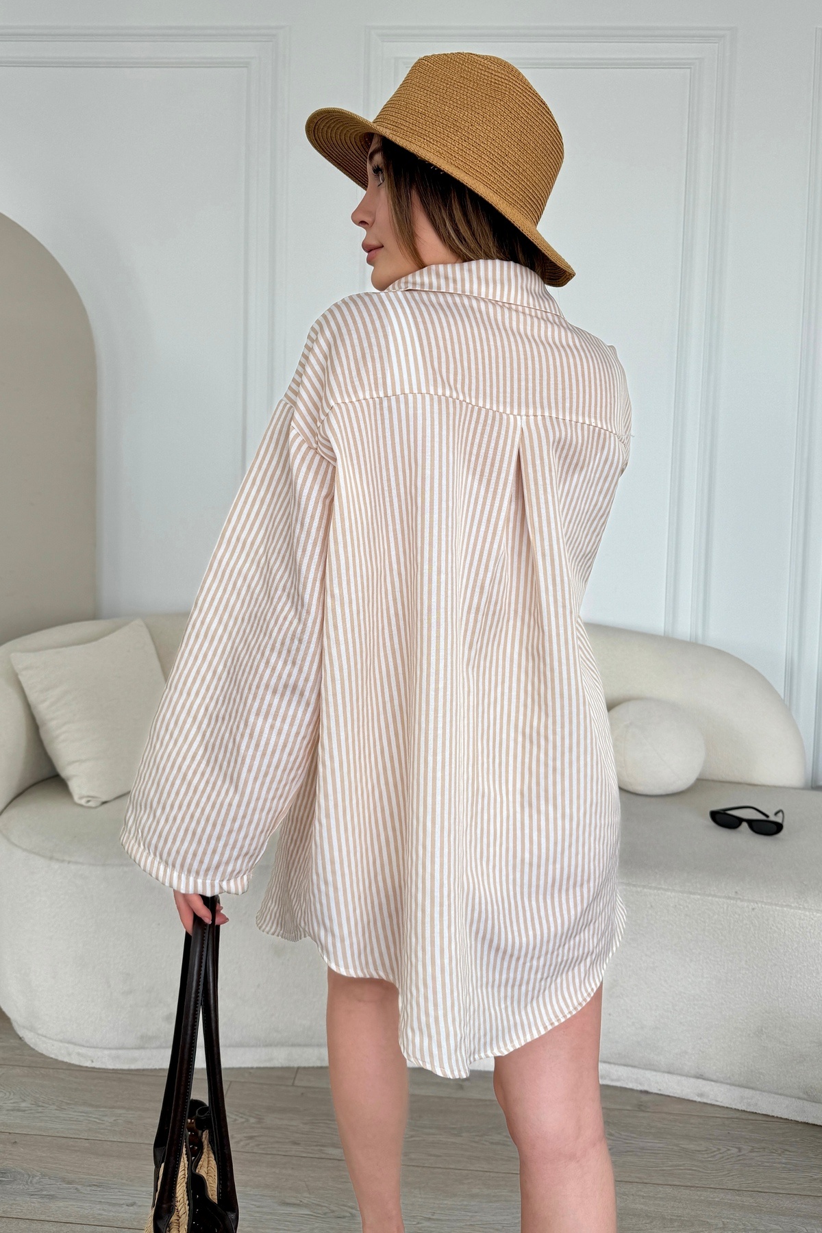 bb butik basic-Special Series Oversize Tied Kimono Shirt B6547 3