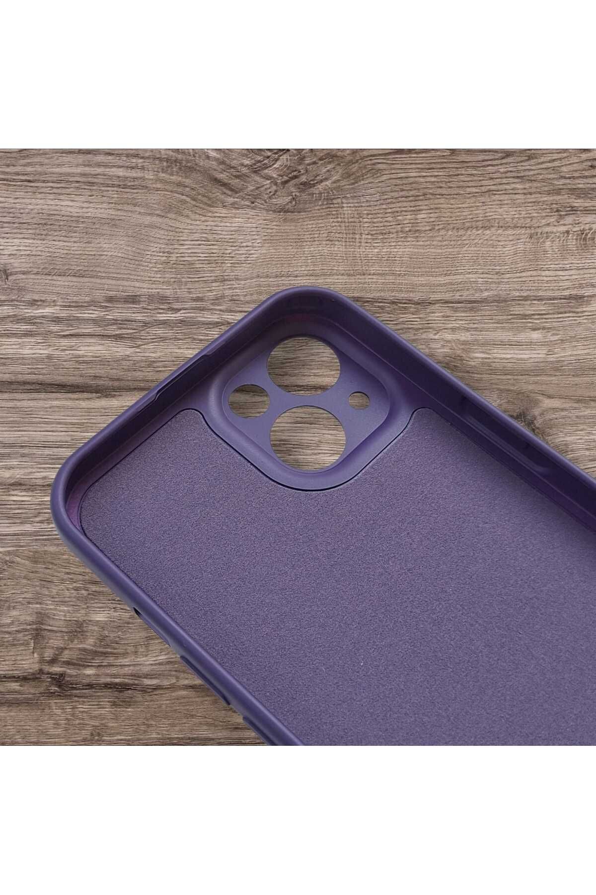 Goktugaksesuar Apple Iphone 13/14 Kadife Destekli Renkli Lüks Silikon Kılıf
