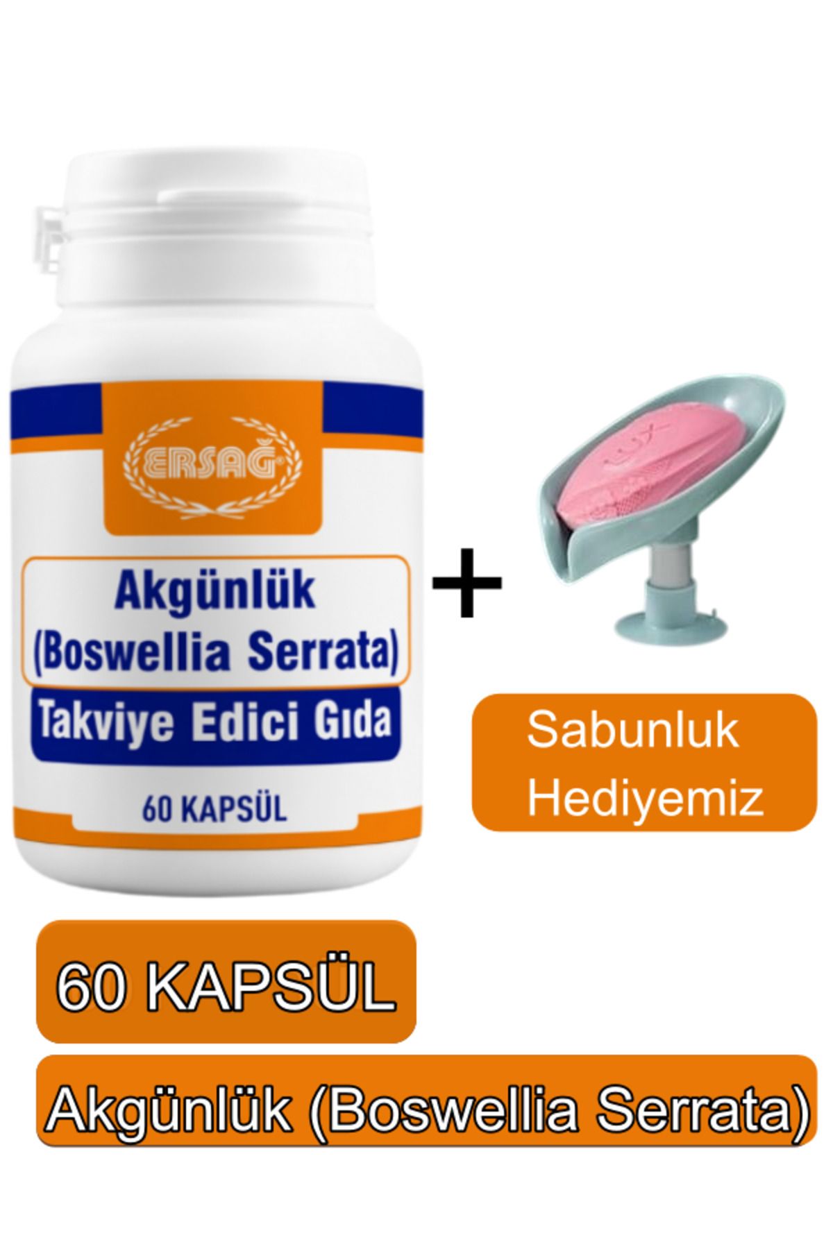 Ersağ Akgünlük (boswellia Serrata) Takviye Edici Gıda - - Sabunluk Hediyemiz 2014-88