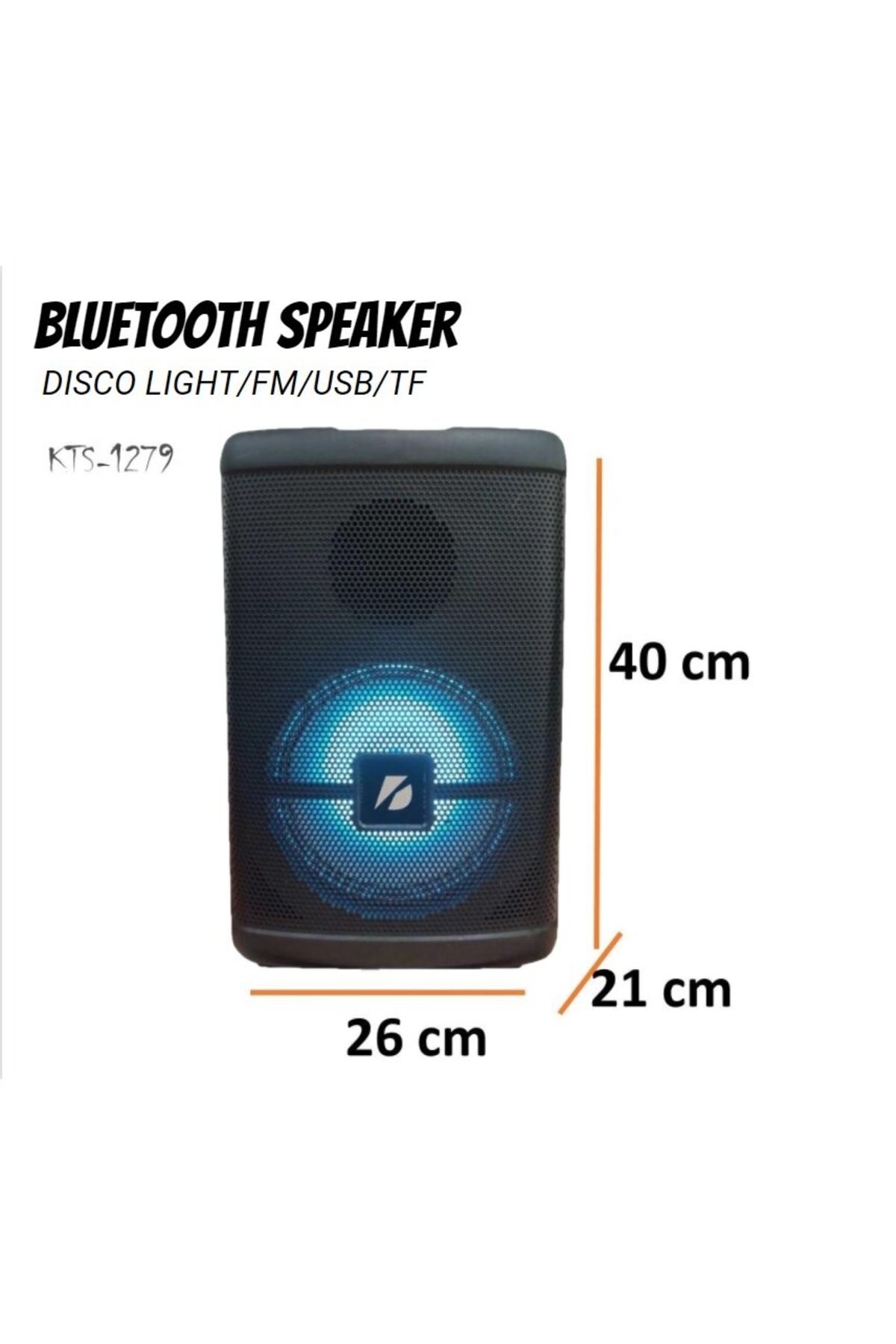 pusula Kablosuz Mikrofonlu 8 inçTaşınabilir Toplantı Hoparlörü Bluetooth Speaker