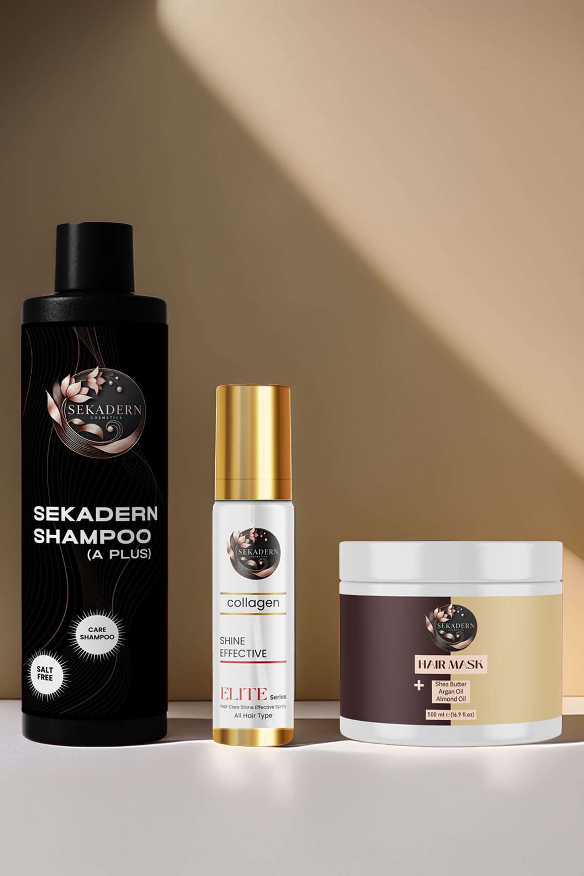 sekadern cosmetics Sekadern Sampuan-Sprey-Krem Bakım 3'lüsü