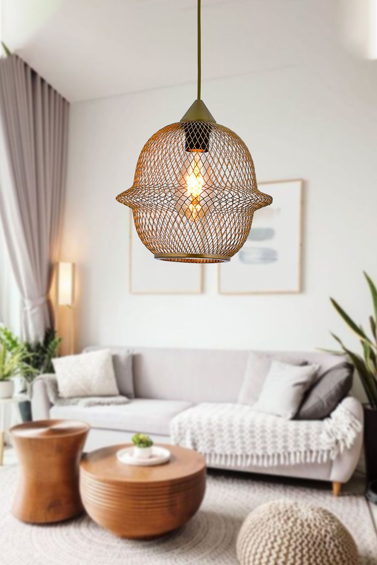 retro home design Tekli Telli Sarkıt Modern Salon Yatak Odası Avize