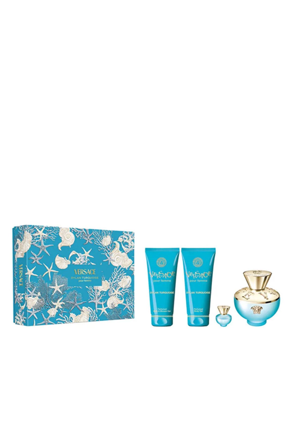 Versace Dylan Turquoise EDT Spring Set 25 100ML Shower Gel 10ML 0BGEL 100ML GWP 5 ML