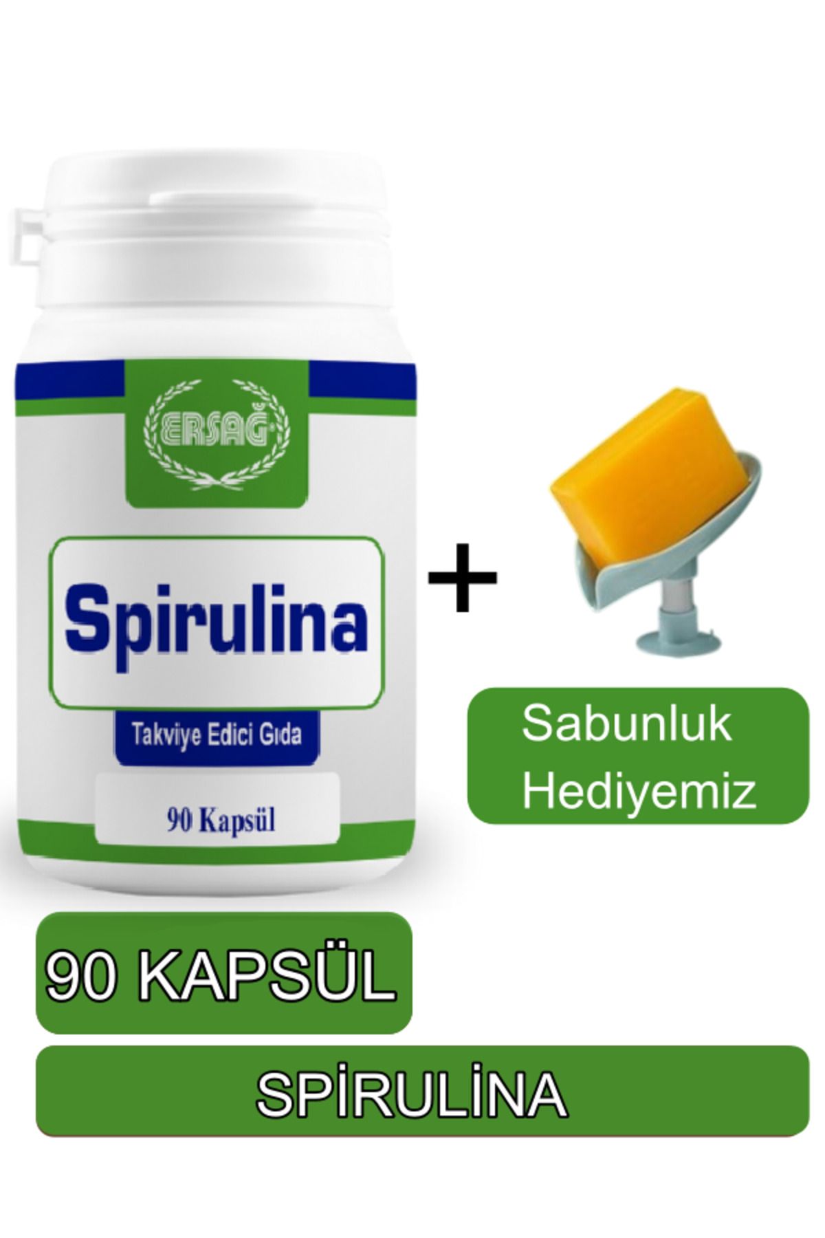 Ersağ Spirulina Takviye Edici Gıda - Sabunluk Hediyemiz 2016-62