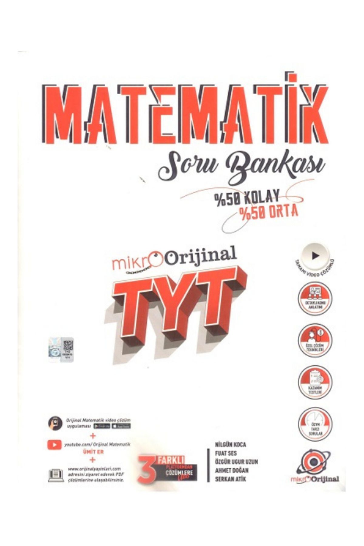Orijinal Yayınları Orijinal Mikro AYT Mikro Matematik Soru Bankası Orijinal Yayınları