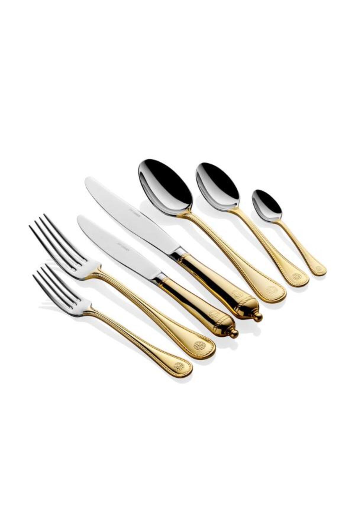 LAMEDORE-Royalty Half Gold 89 Piece Cutlery Set 2