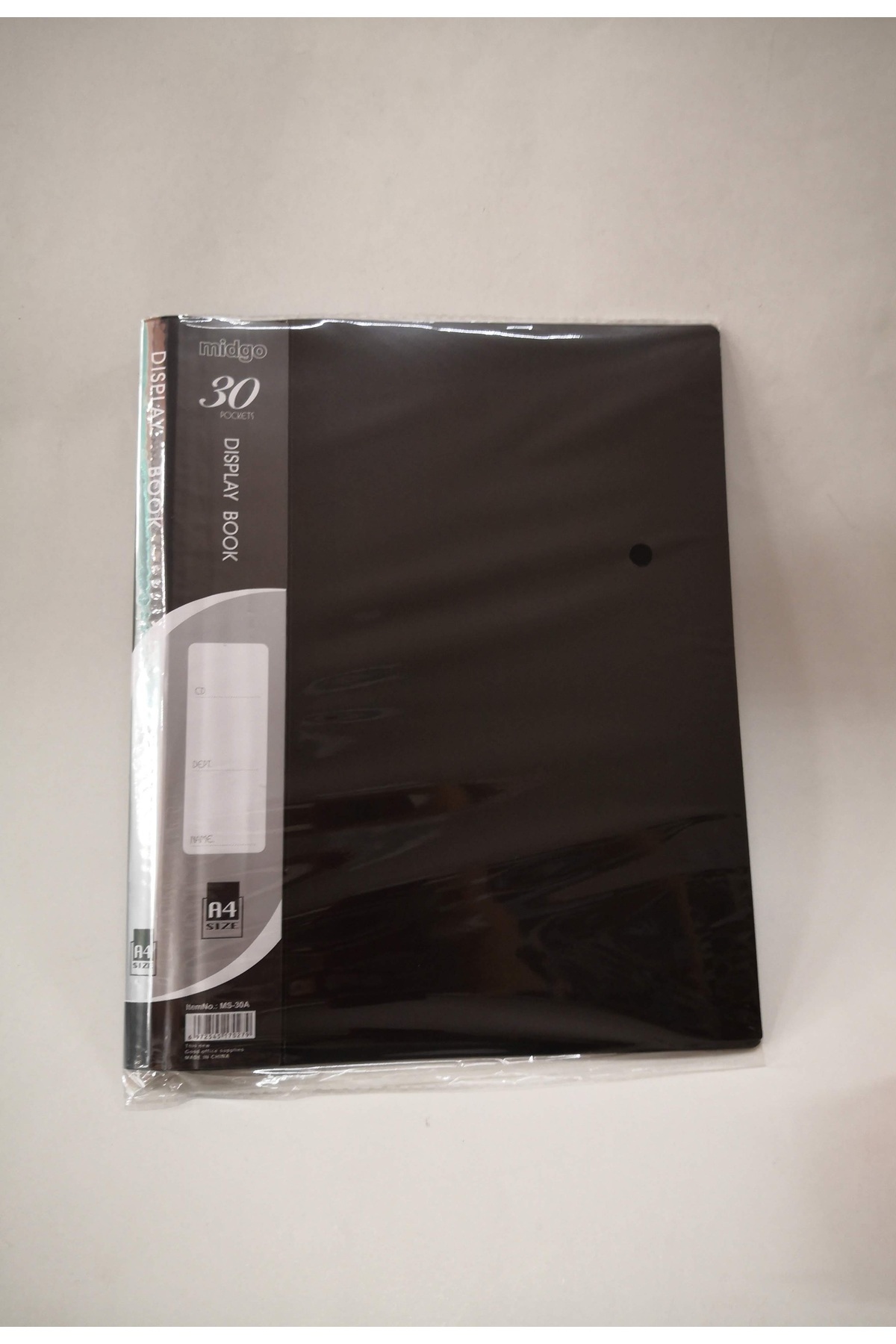 Linea Siyah 30lu Sunum Dosyası Plastik Kapaklı Şeffaf Yapraklı