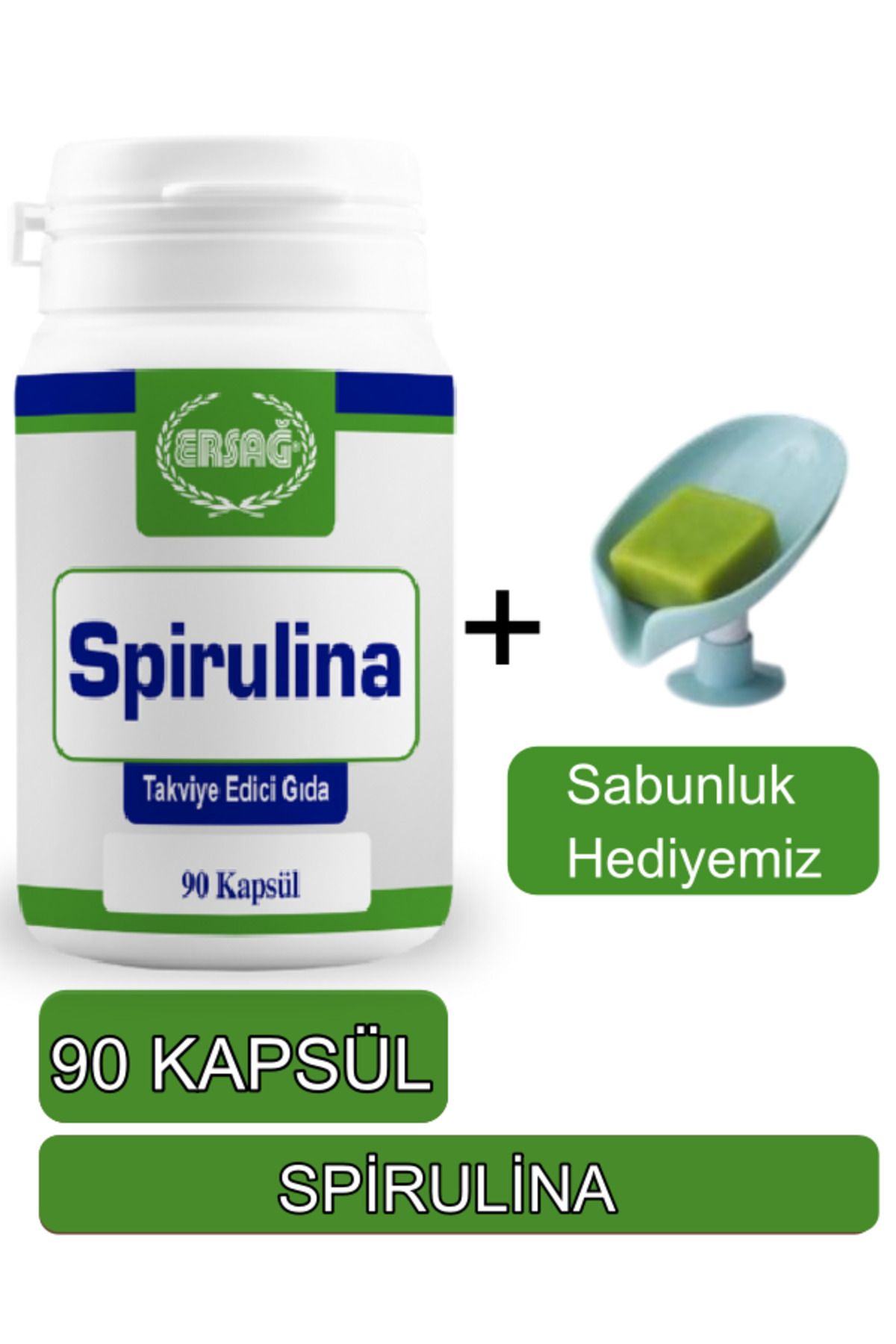 Ersağ Spirulina Takviye Edici Gıda - Sabunluk Hediyemiz 2016-59